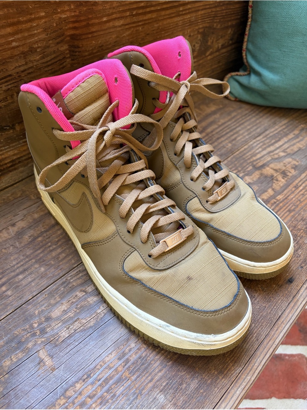 Nike Air Force 1 High '07 in 'Golden Tan' size 12